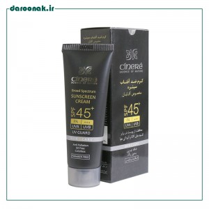 کرم ضد آفتاب آقایان سینره SPF45 حجم 50 میلی لیتر